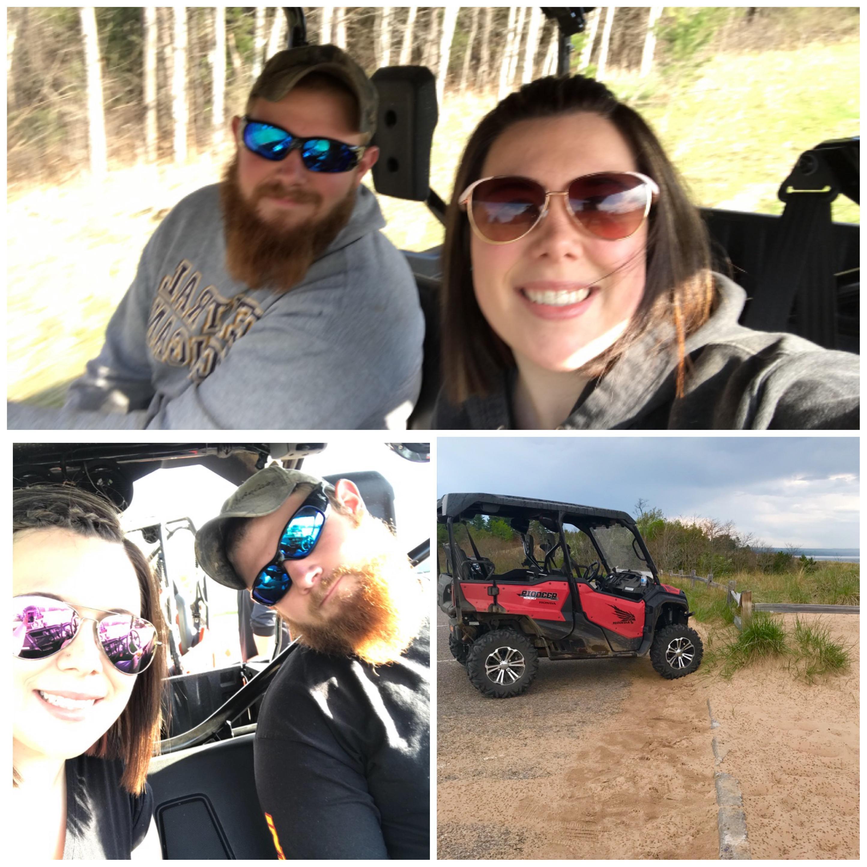 Our newest fun thing to do in our spare time is riding the side by side! We took two trips up to the U.P. with it last summer and numerous trips locally! We have a blast!