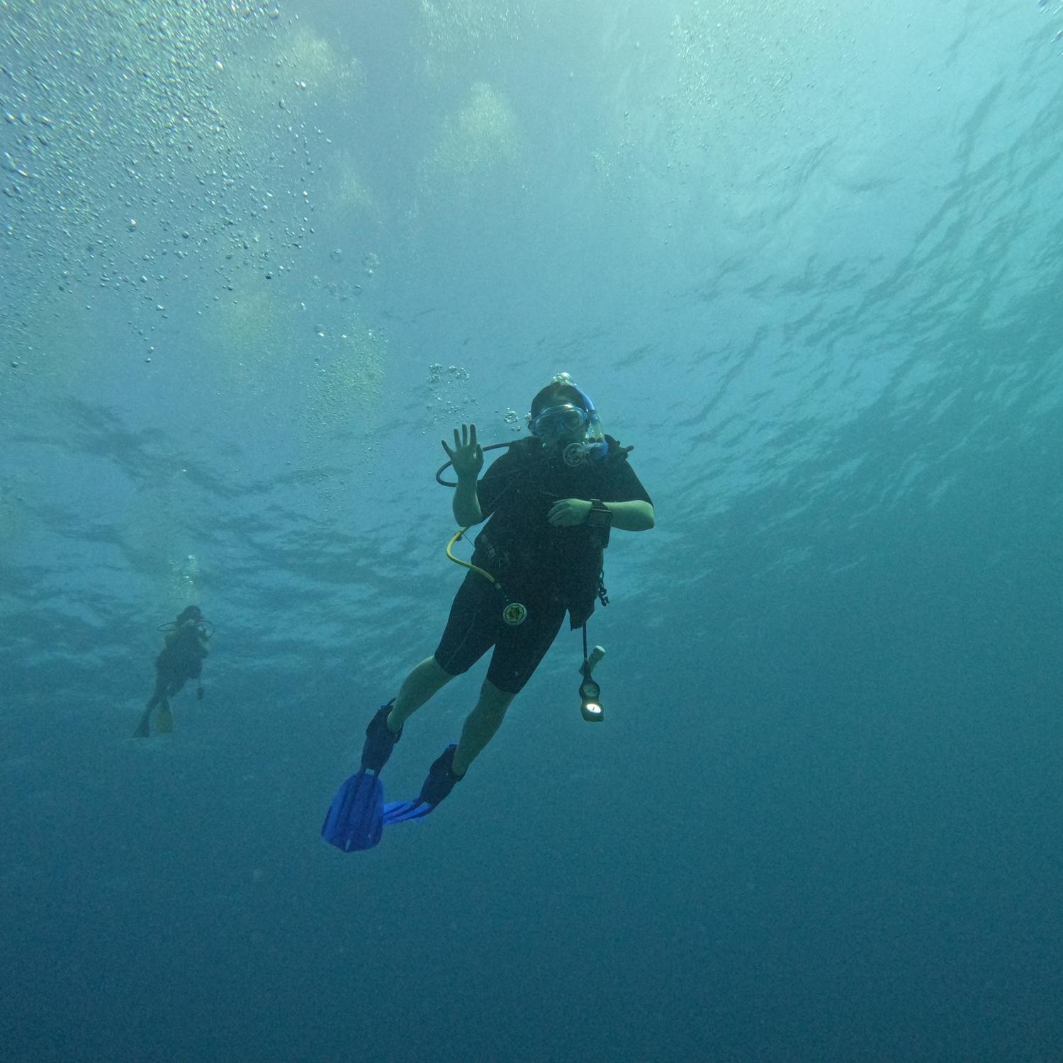 Scuba diving in Belize. January 2024.