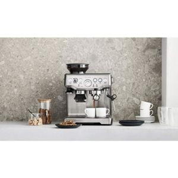 Breville Barista Express Stainless Steel Espresso Machine with Steam Wand + Reviews | Crate & Barrel