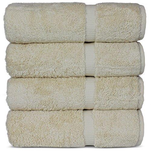 Luxury Hotel & Spa Bath Towel Turkish Cotton, 27" x 54",Set of 4