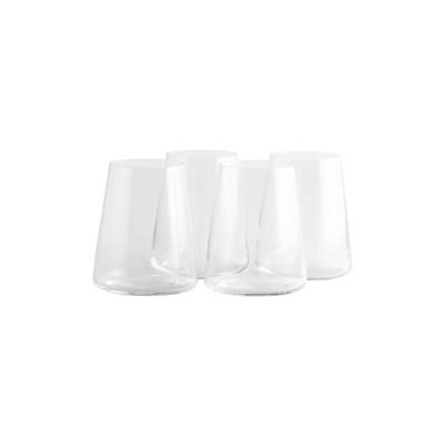12.8oz 4pk Crystal Power Stemless White Wine Glasses - Stoelzle