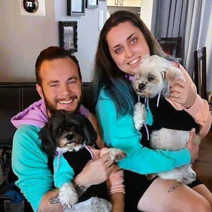 Matching with the dogs for Christmas