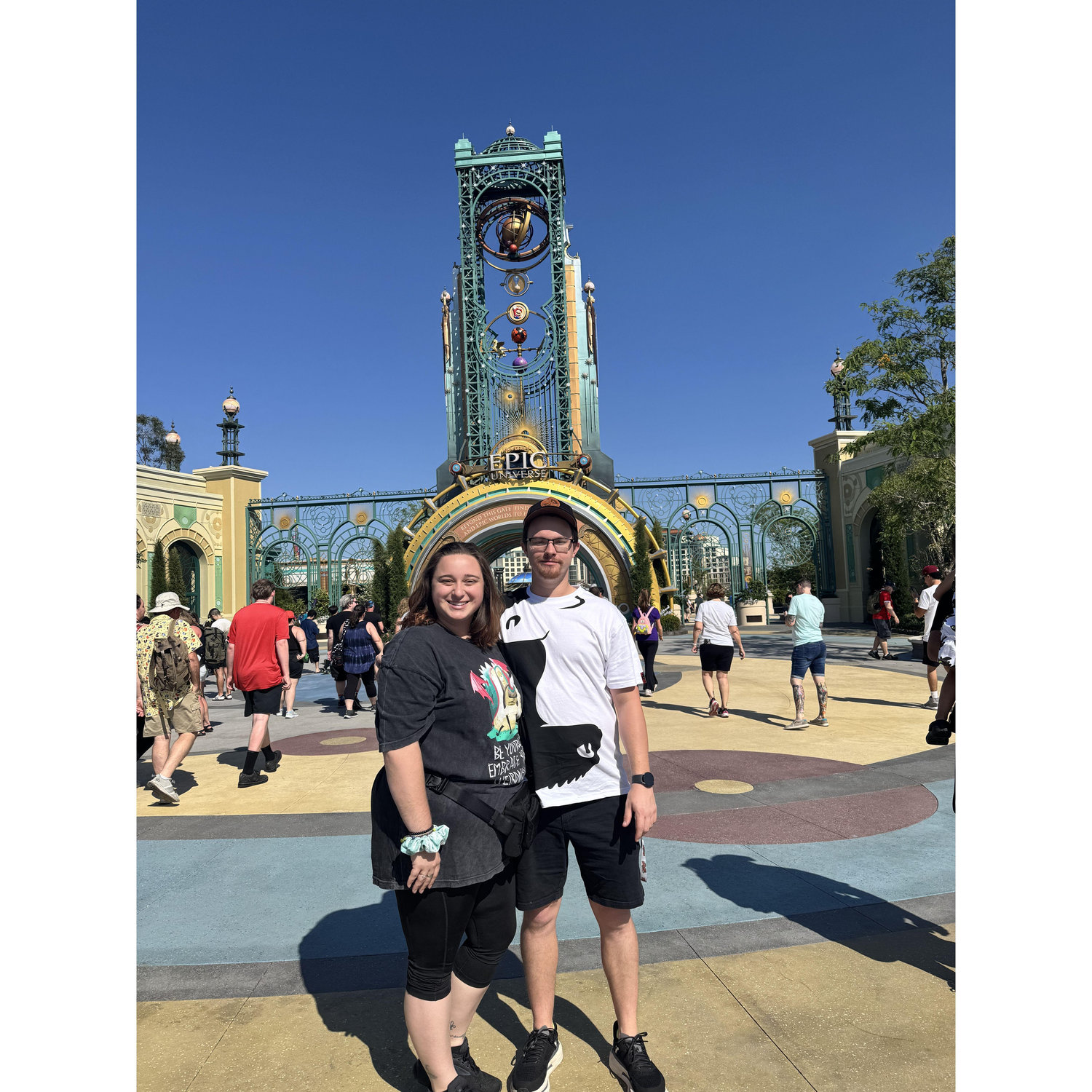 Going to Epic together thanks to his sister Jessica!