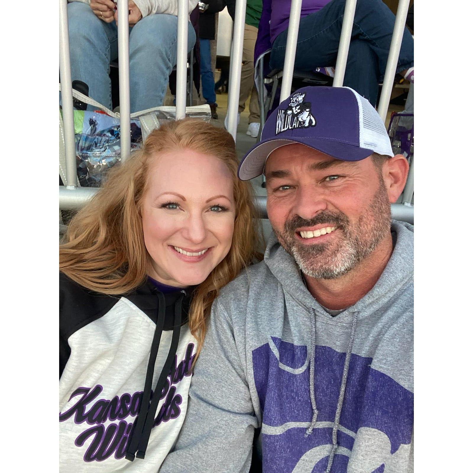 Love getting to cheer on the Wildcats together!