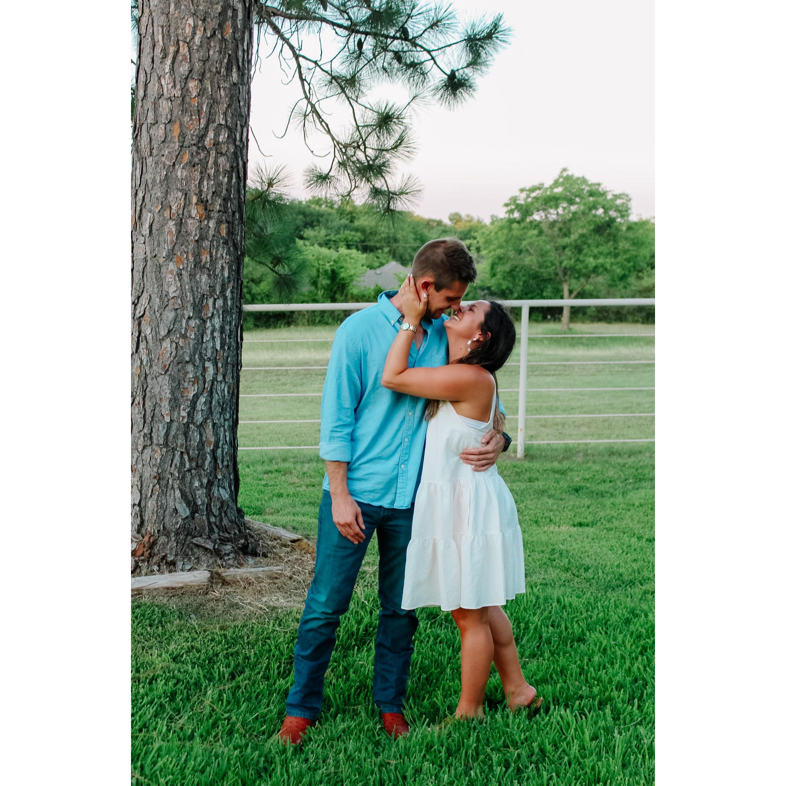 This was the day of the engagement, such a sweet memory!
