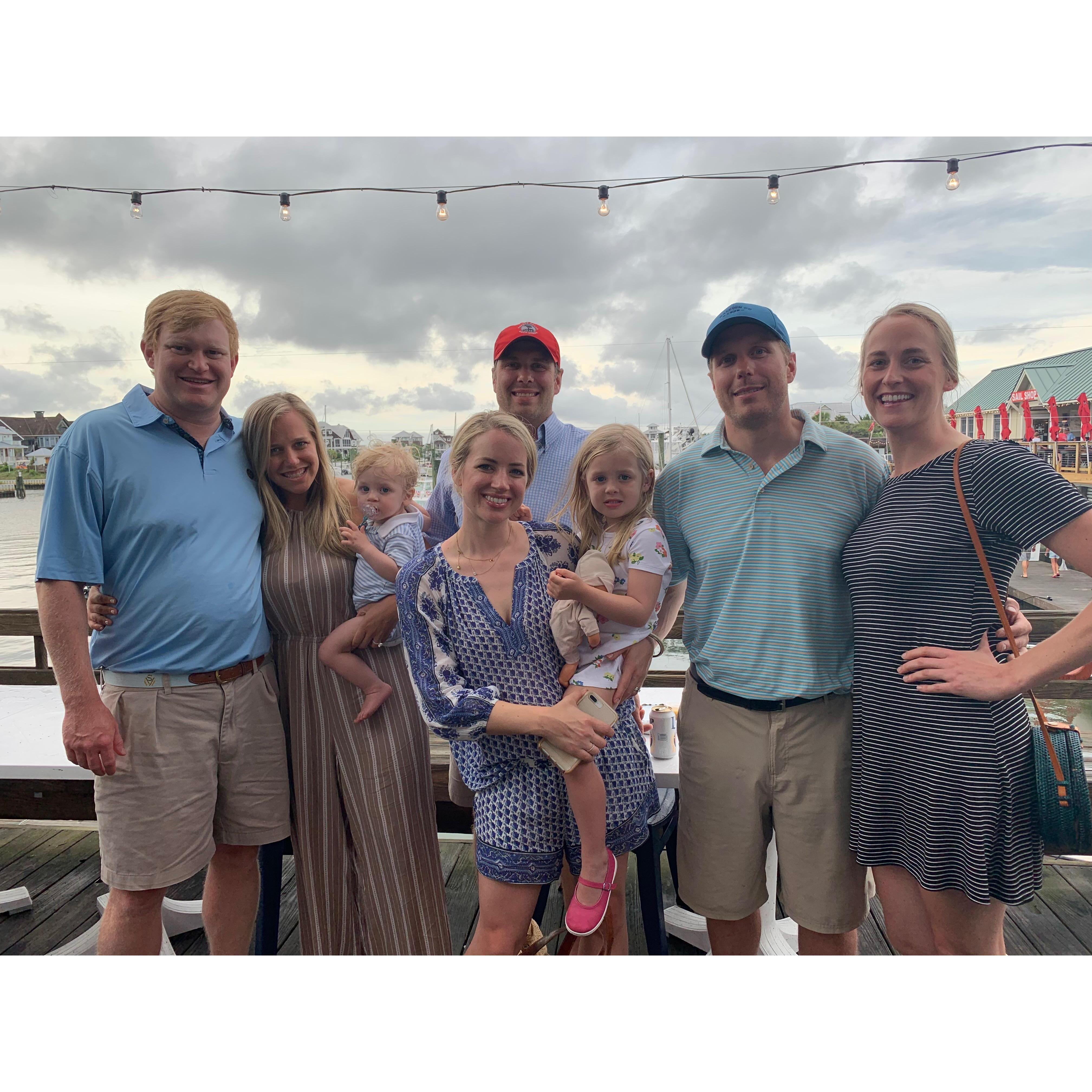 When Katie met Will's family for the first time- Bald Head Island, NC