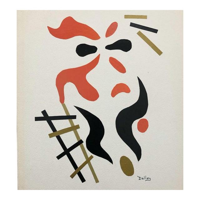 Grand Dame Abstract Collage Portrait by Dalley