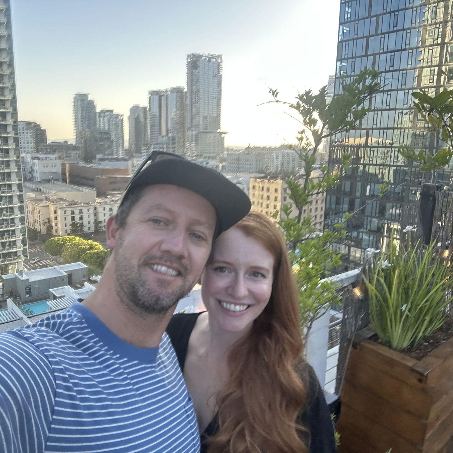 Rooftop bar in LA