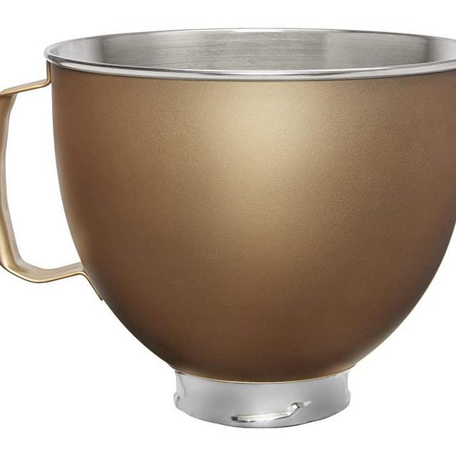 KitchenAid KSM5SSBVG Custom Stand Mixer Bowl, 5 quart, Victoria Gold Painted Stainless Steel