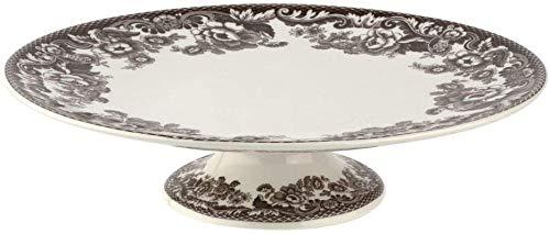 Spode Delamere 10.5" Footed Cake Plate- Porcelain