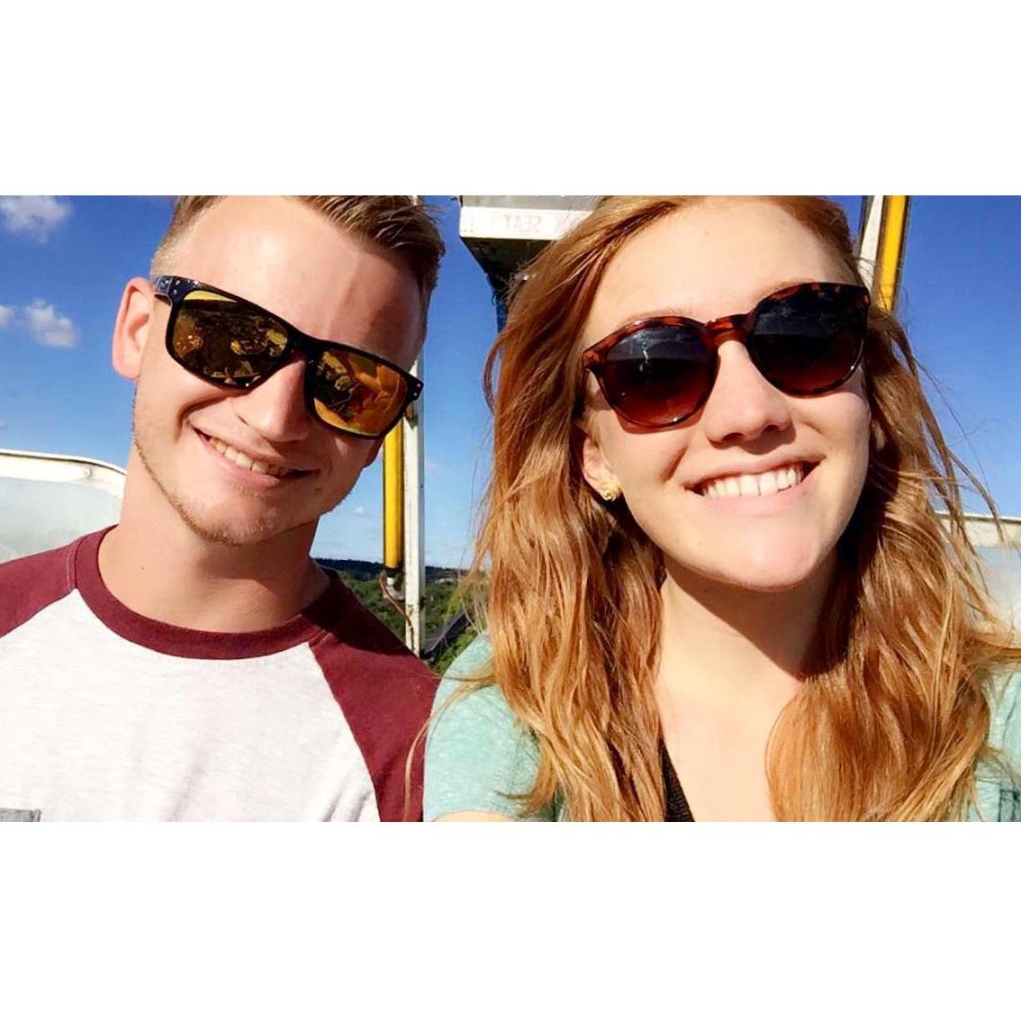 Our first "date" at a local fair just a few weeks after we met.