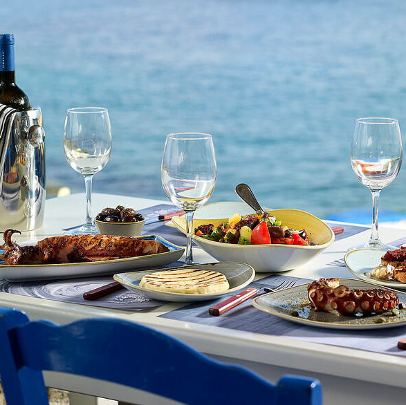 Greece honeymoon dinner for two