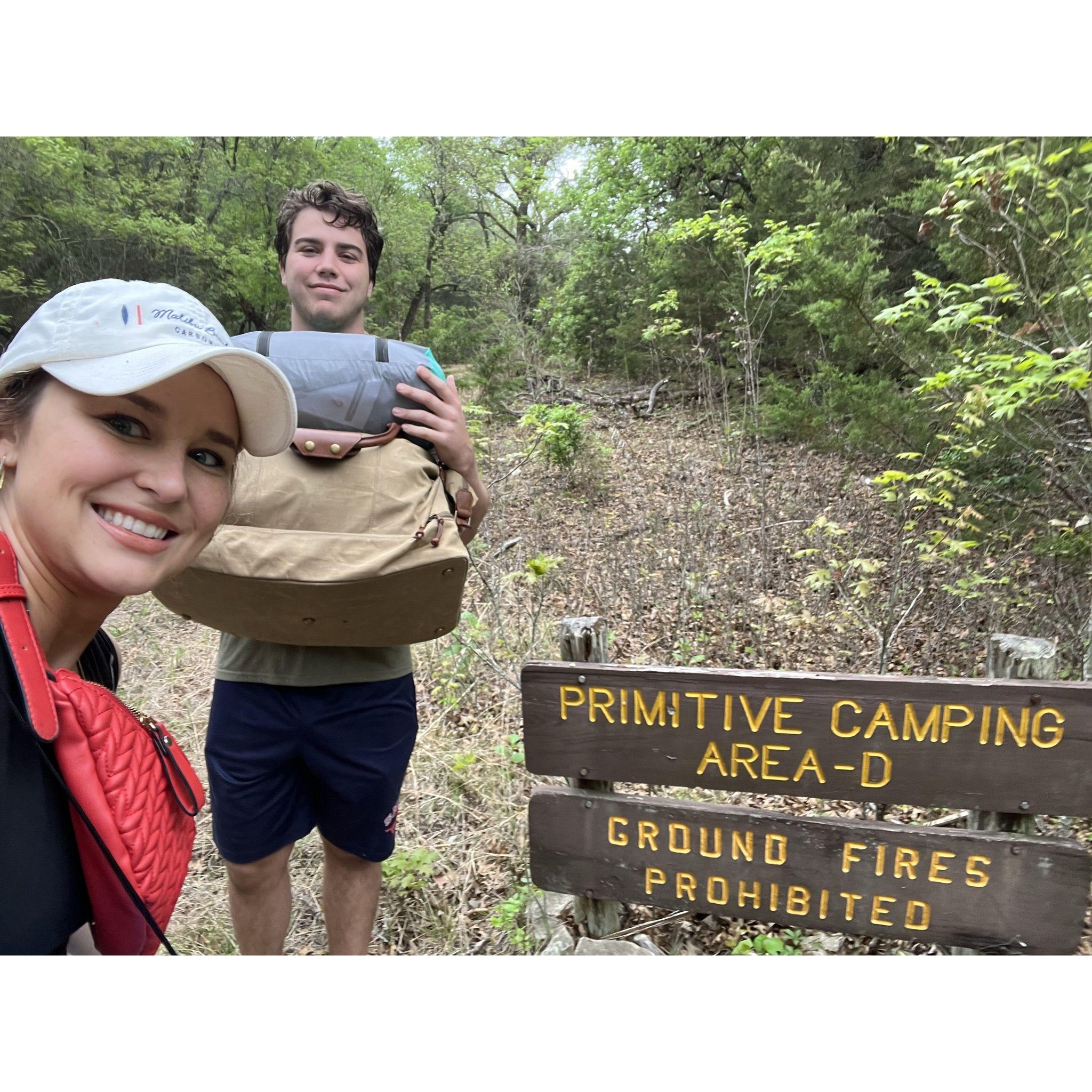 Primitive Camping - Harry loves when I take him camping~!