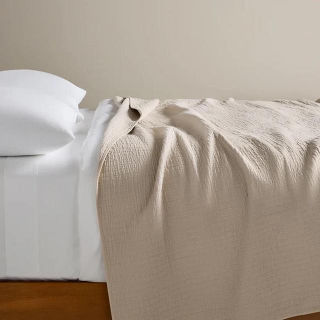 KING Pebble Lightweight Grid Cotton Bed Blanket