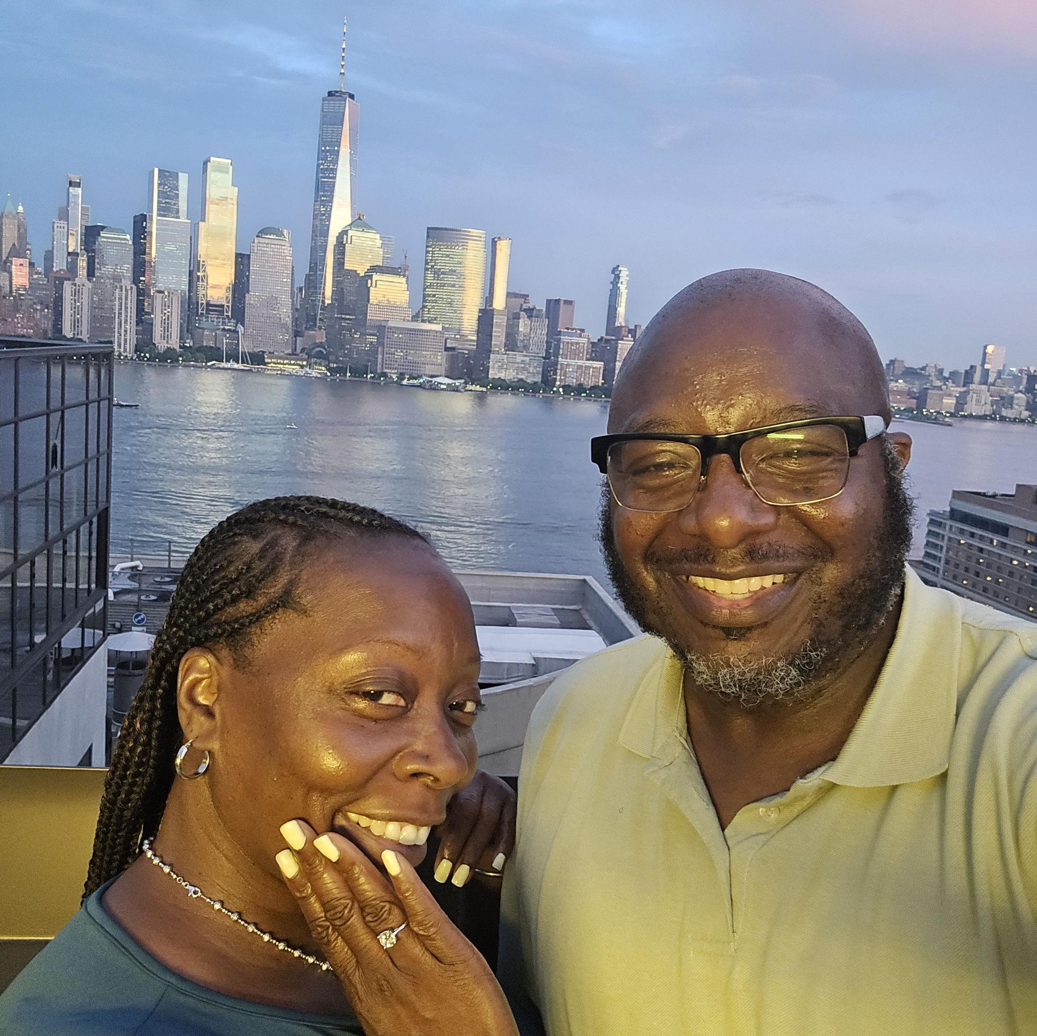 Our first date after the proposal!