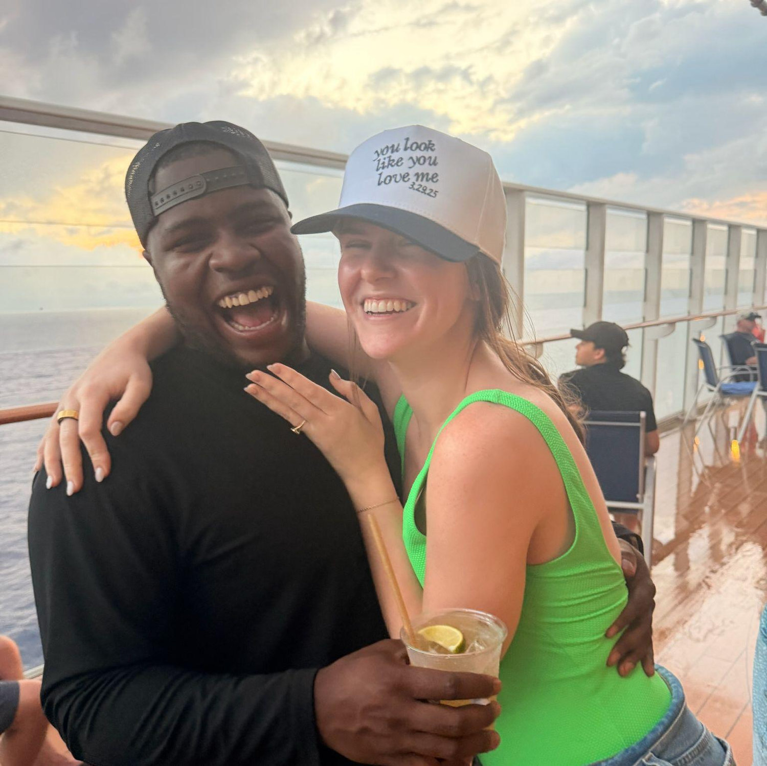 Went on a cruise together in December and we had the best time with some of our friends!