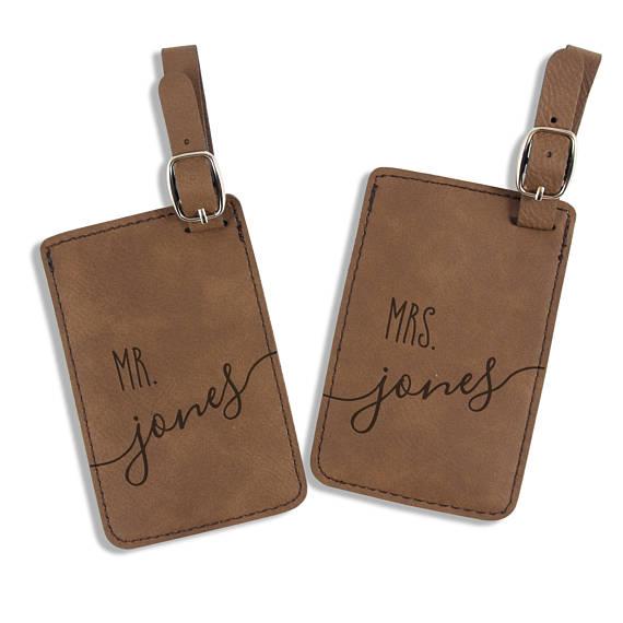 Mr and Mrs Luggage Tags