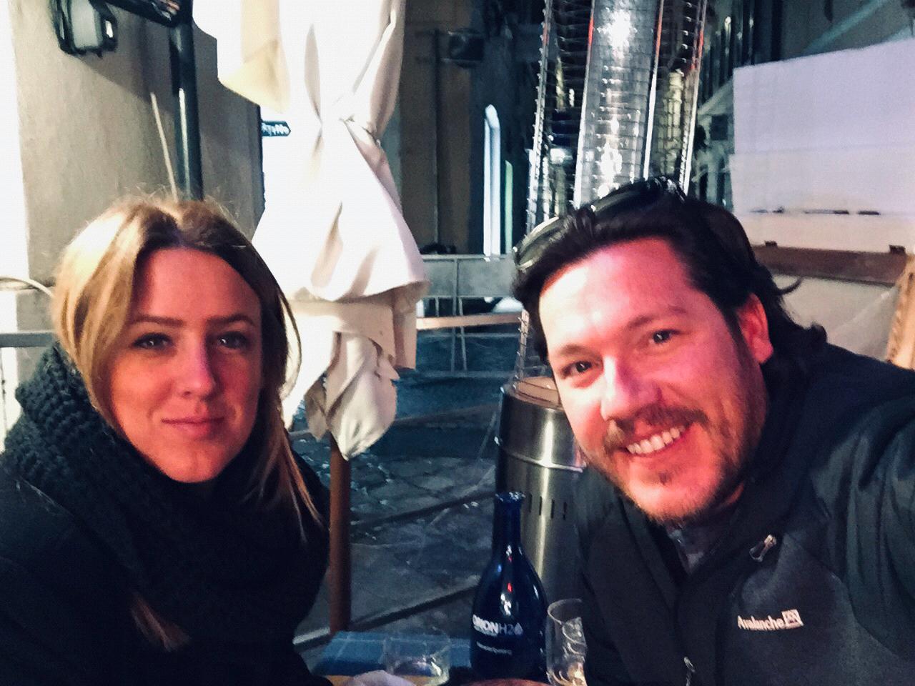 Italian dinner, streets of Rome, 2019.