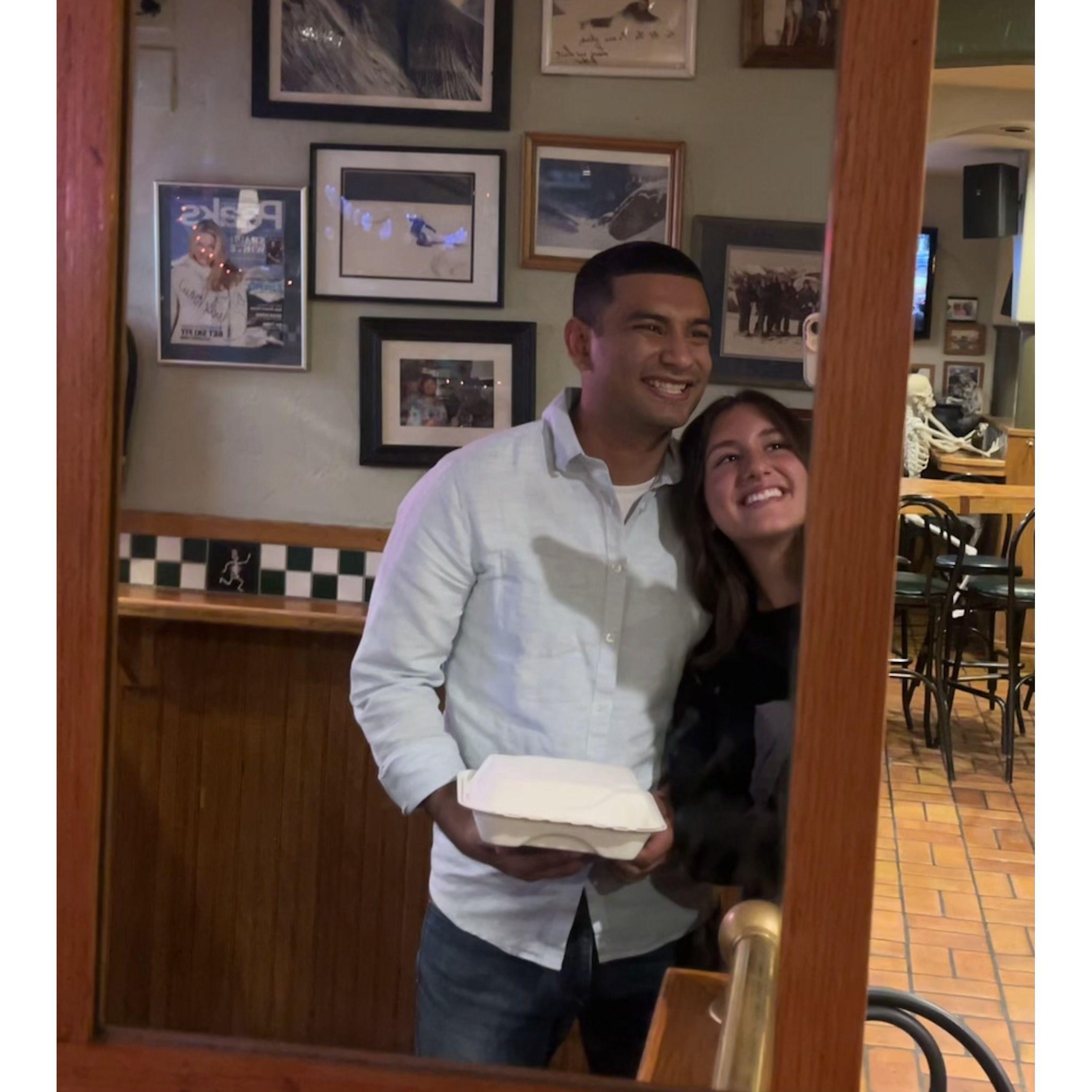 We took this picture a couple of hours after Cruz asked me to be his girlfriend... cheesin extra hard :D