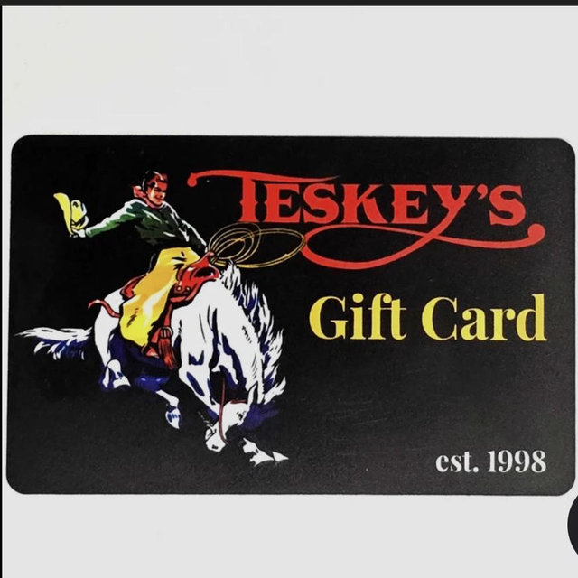Teskeys gift card