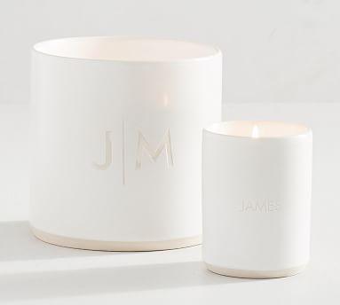Mason Ceramic Scented Candles - White Spruce