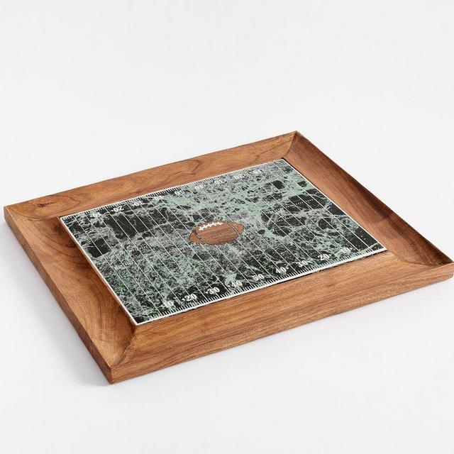 Football Cheeseboard With Trough - Multi