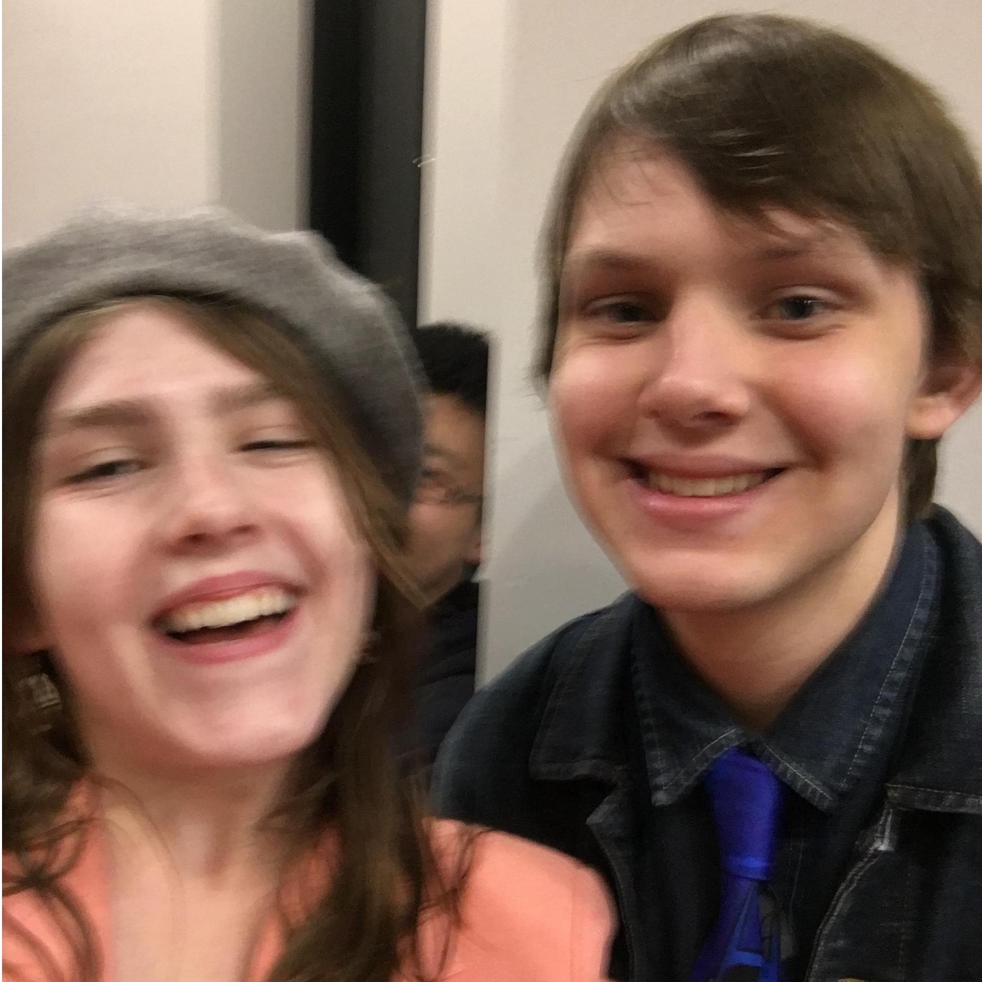 Our first picture together at RUF tacky prom. We were “just friends”