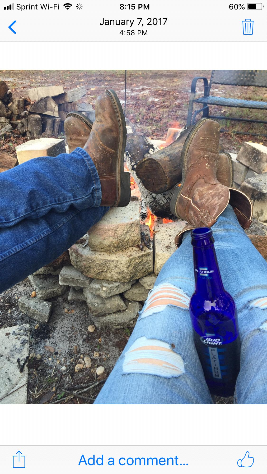 our first backyard fire of the year