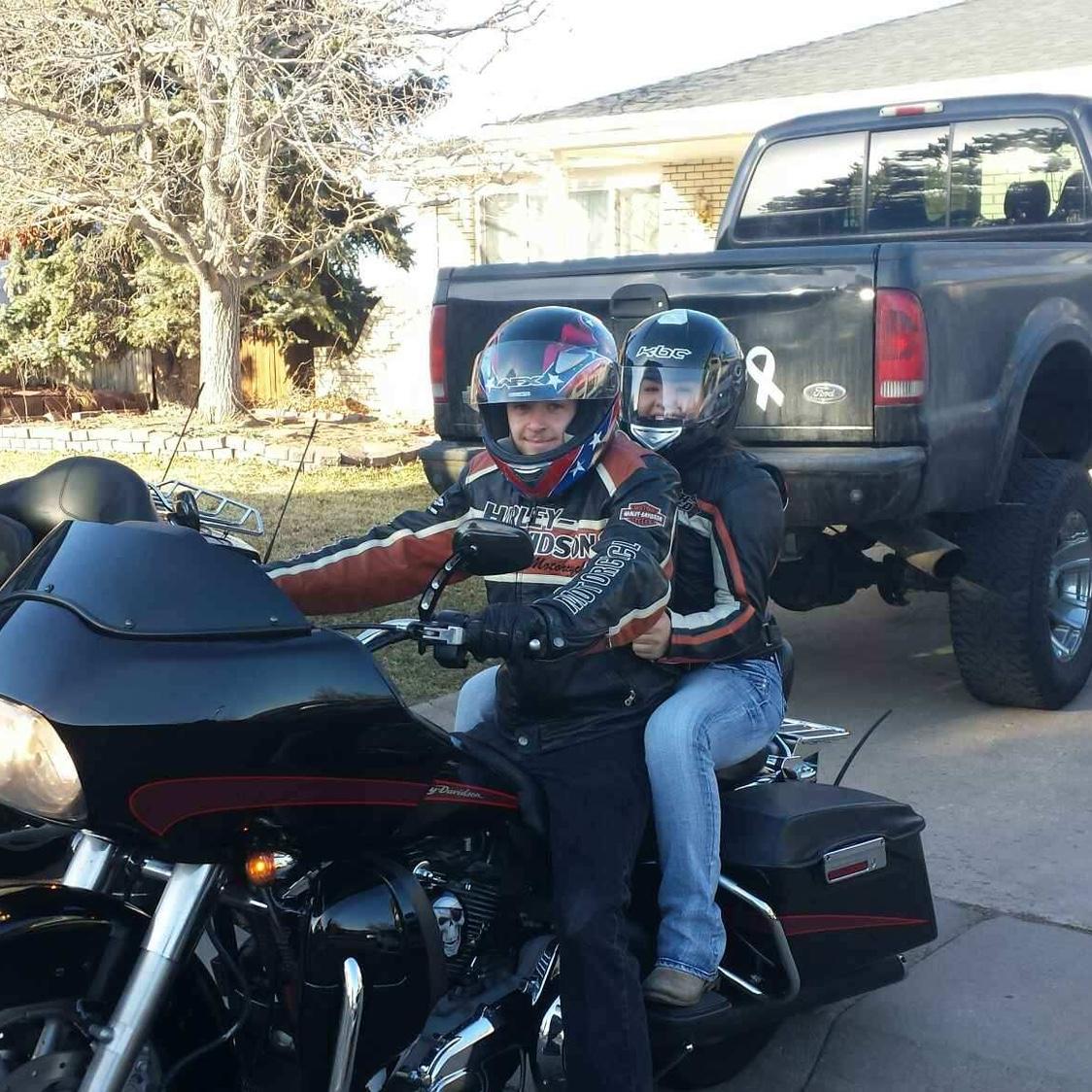 Our first motorcycle ride!