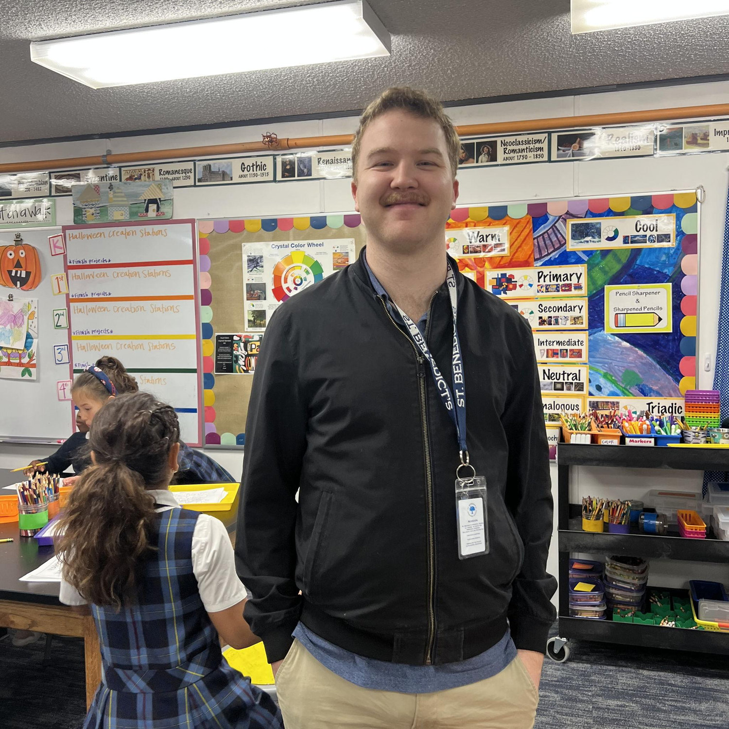 Michael's first time substitute teaching