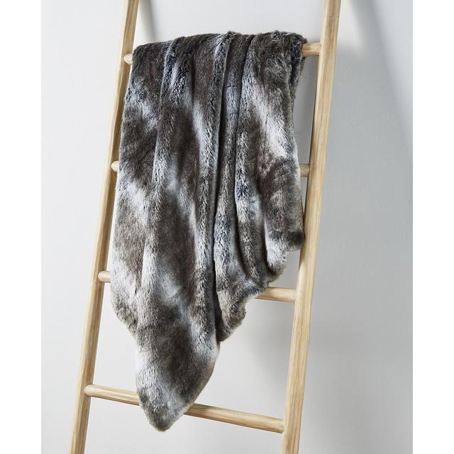 Hotel Collection Chinchilla Faux Fur Throw, 50" x 70", Created for Macy's
