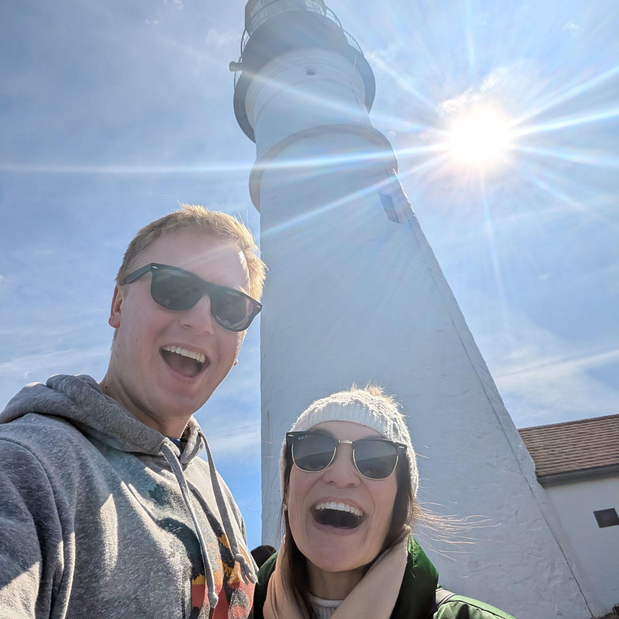 The Portland Head Light upclose