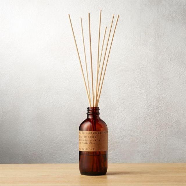 P.F. Candle Co. Teakwood and Tobacco Reed Diffuser