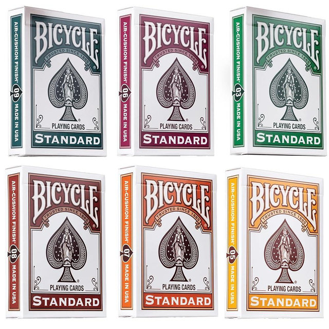 Bicycle Playing Cards 6 Deck Color Series Bundle. Collector's Bundle Including 6 Rider Back Decks in Fairway, Burgundy, Sunshine, Pumpkin, Cinnamon and Wintergreen.