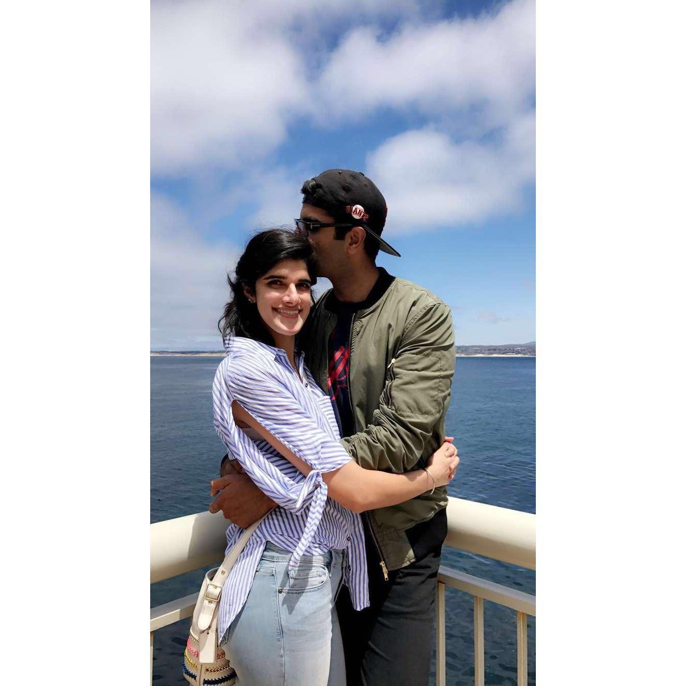 Our first year anniversary in Monterey, where we had our first date  <3