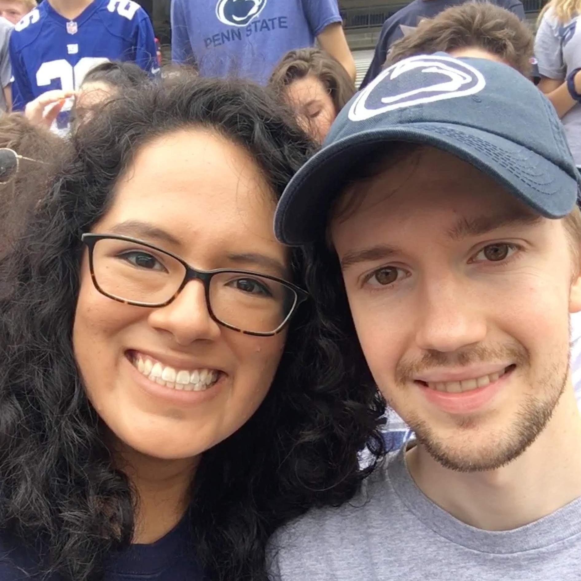Somehow, it took us three years to go to a Penn State football game together