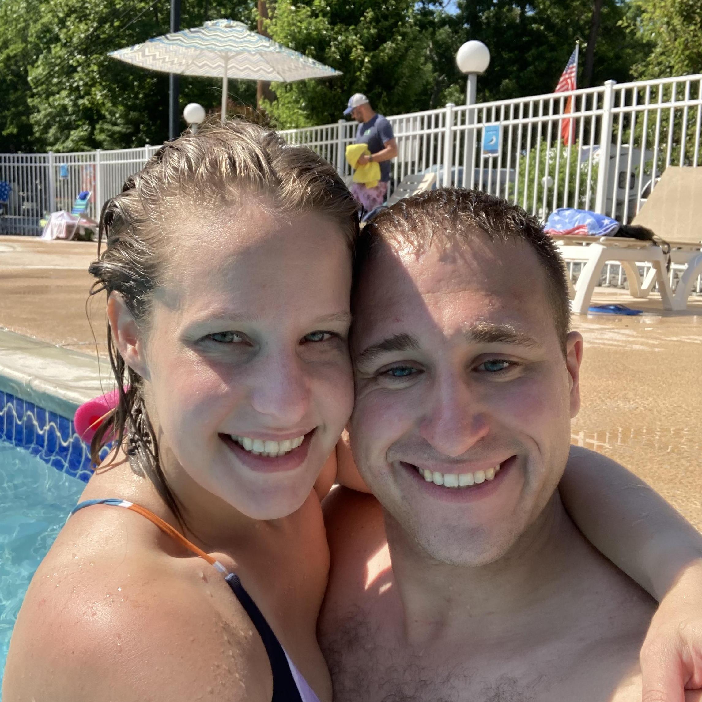 Enjoying the pool at Holly Shores (June 2021)