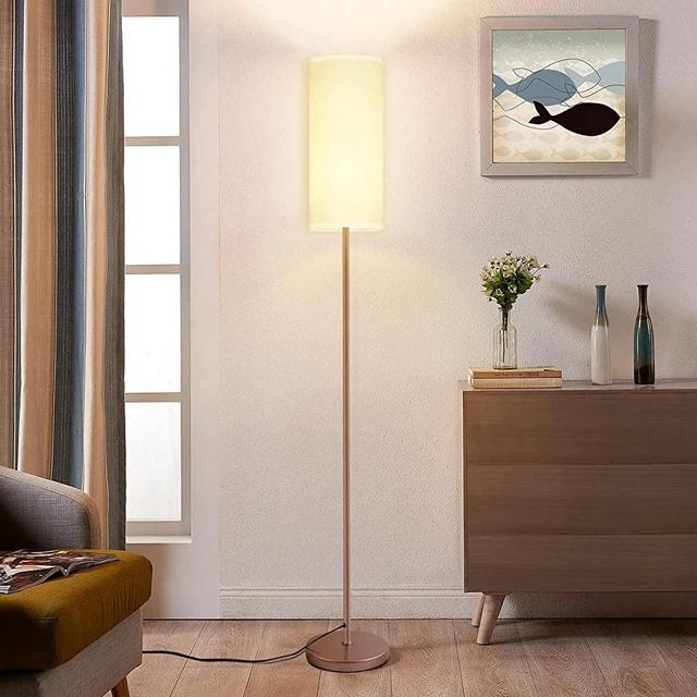 Karjoefar Floor Lamp for Living Room, Modern Floor lamp with Remote Control and Stepless Dimmable Bulb, Standing Lamp Tall Lamp for Living Room Bedroom Office