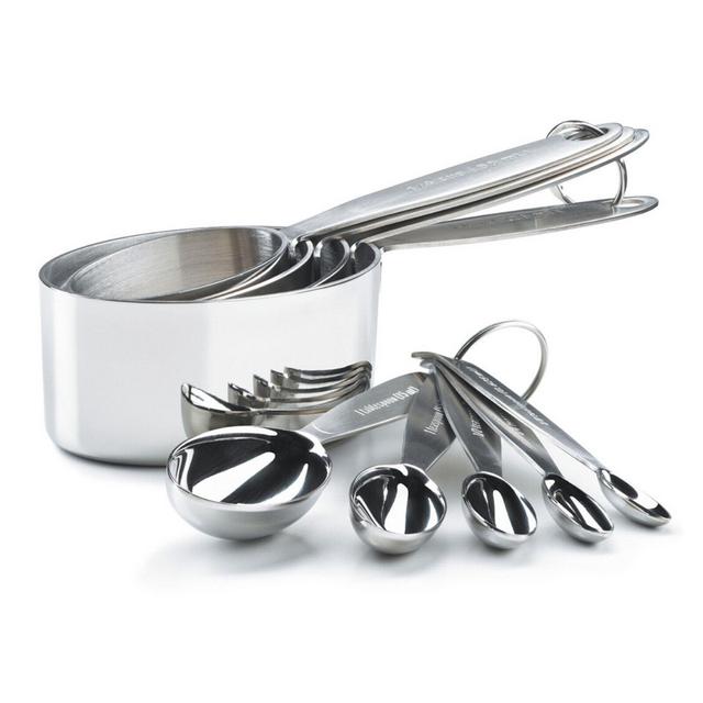 Cuisipro 9-Piece Stainless Steel Measuring Cup and Spoon Set (Set of 9)