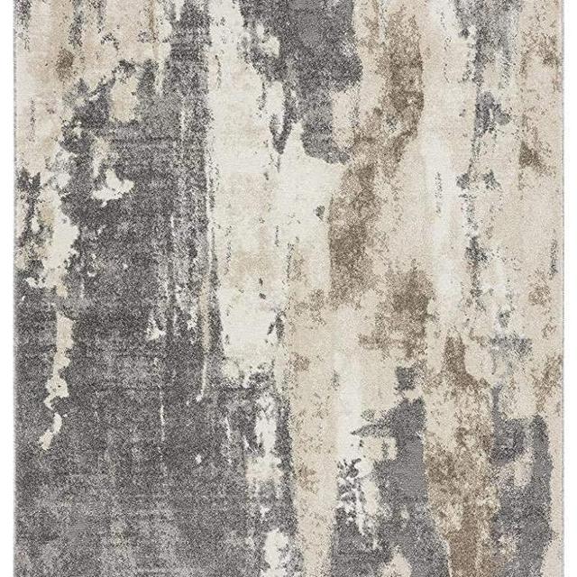 Luxe Weavers Euston Gray 6 x 9 Abstract Modern Area Rug 7681