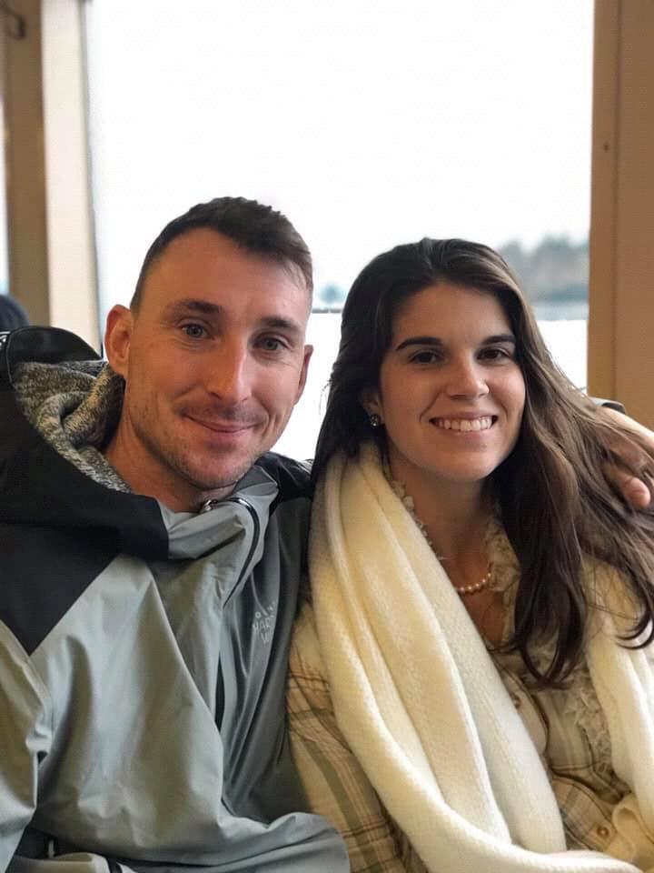 Ferry ride before the proposal (Madeleine had no idea)!