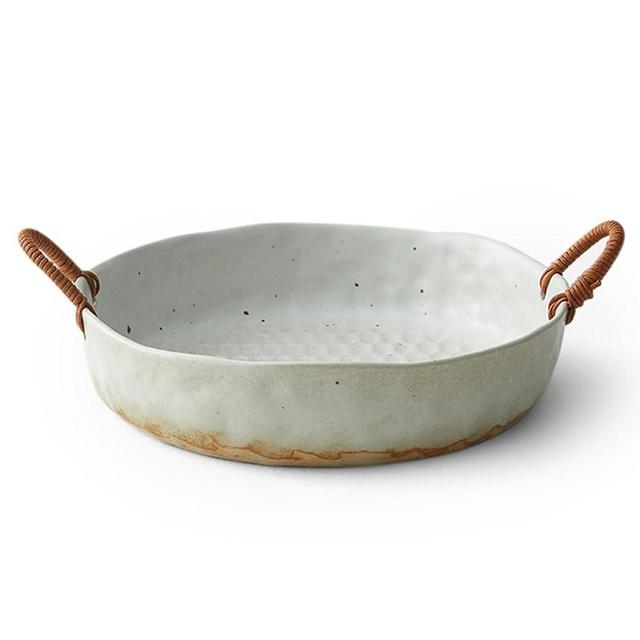 10" Large Fruit Bowl,Ceramic Fruit Basket for Kitchen Counter,Frutero para Cocina,White