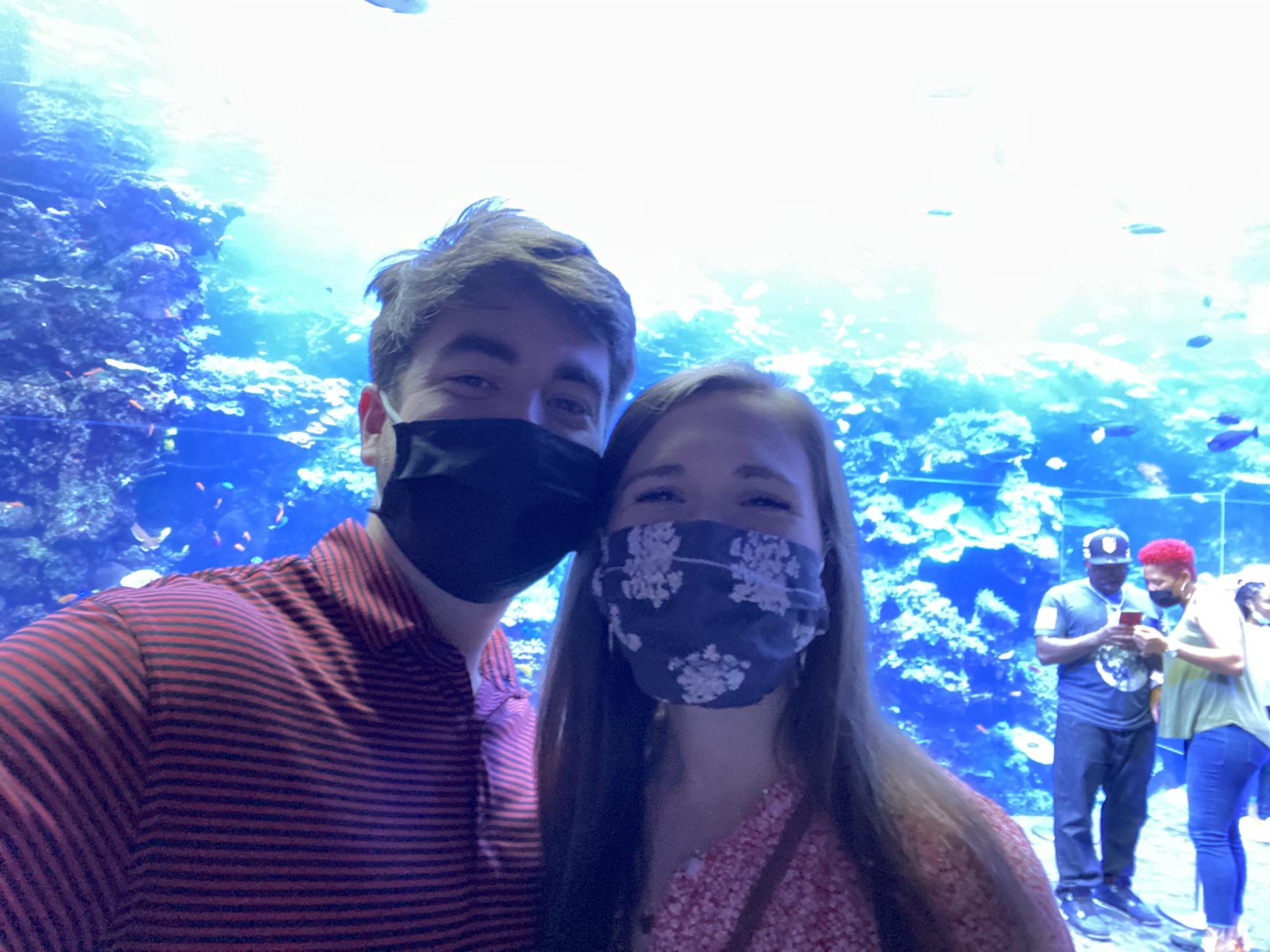 I got a random coupon from my natural gas provider for a trip to the aquarium, so to the aquarium we went! It was honestly one of our favorite memories!