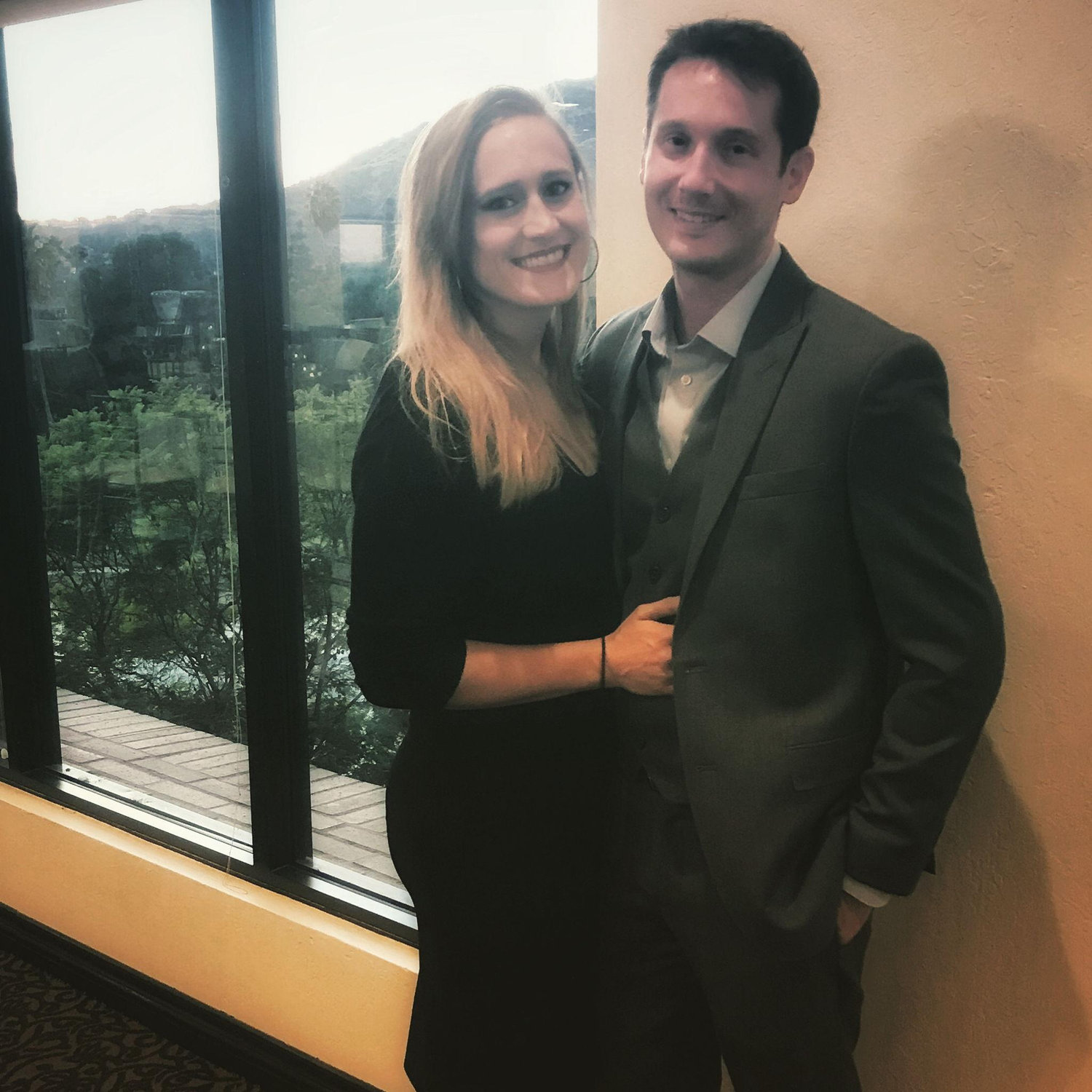 Our first wedding together