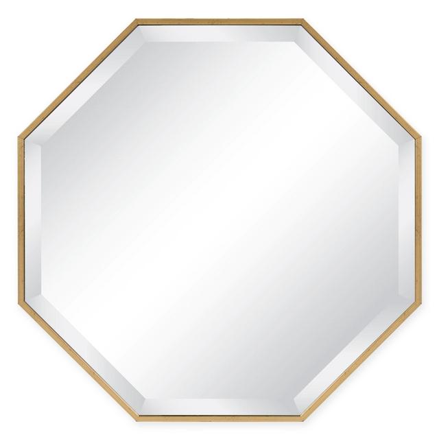 Kate and Laurel Rhodes Octagon 25-Inch Wall Mirror in Gold