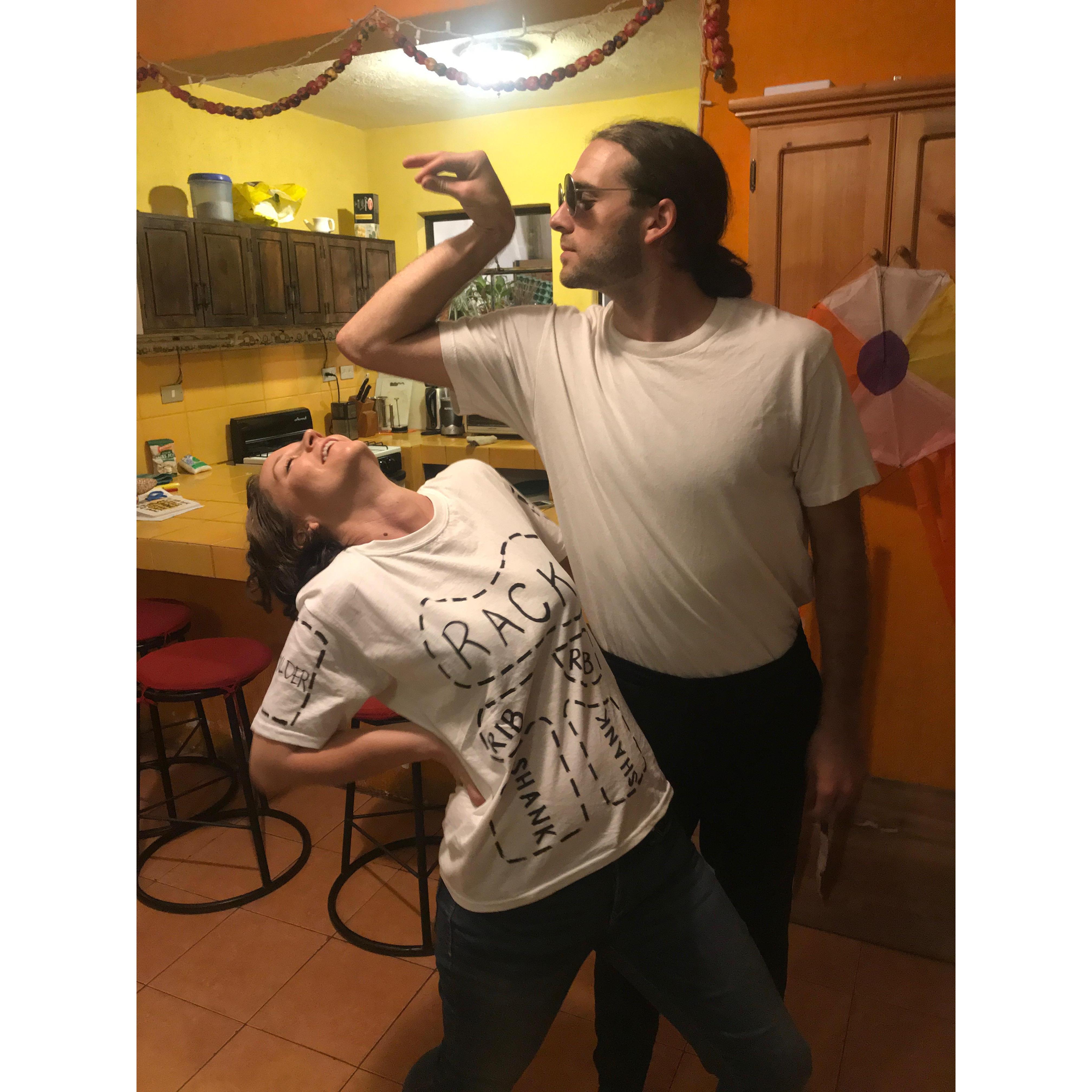Halloween 2018 Salt Bae and a vegetarian substitute meat... Bae seems to be the theme of Halloweens.