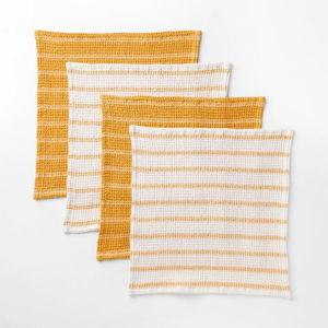 4pk Figmint™ Dish Cloth Set - Yellow