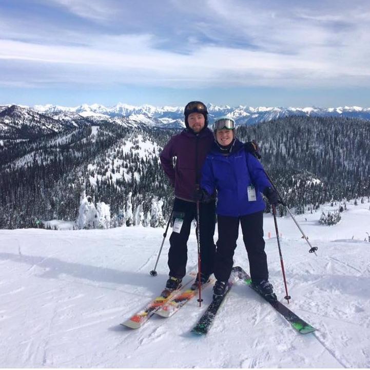 One of many ski trips together!