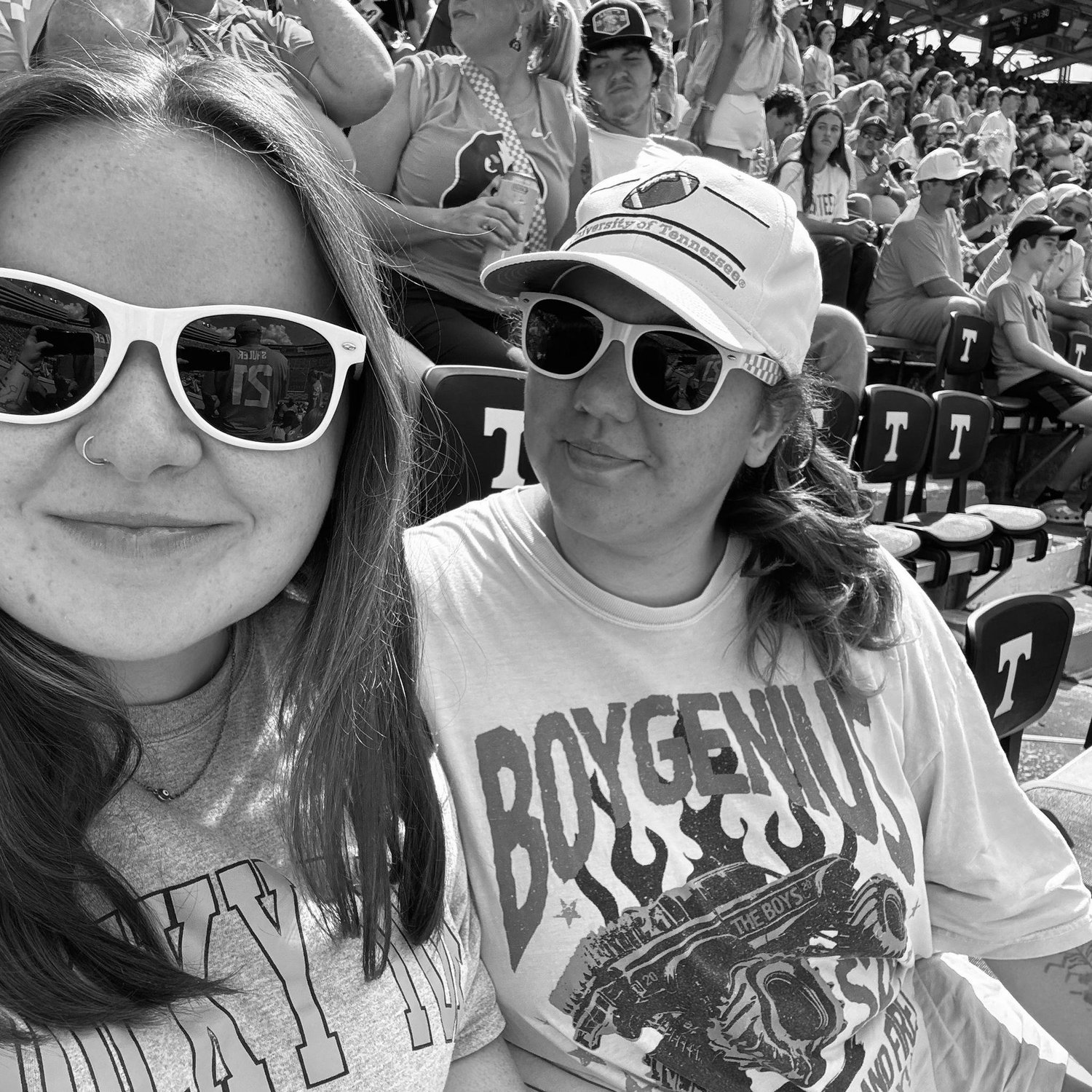 Kylie's first UT game and Caroline's first as an alum