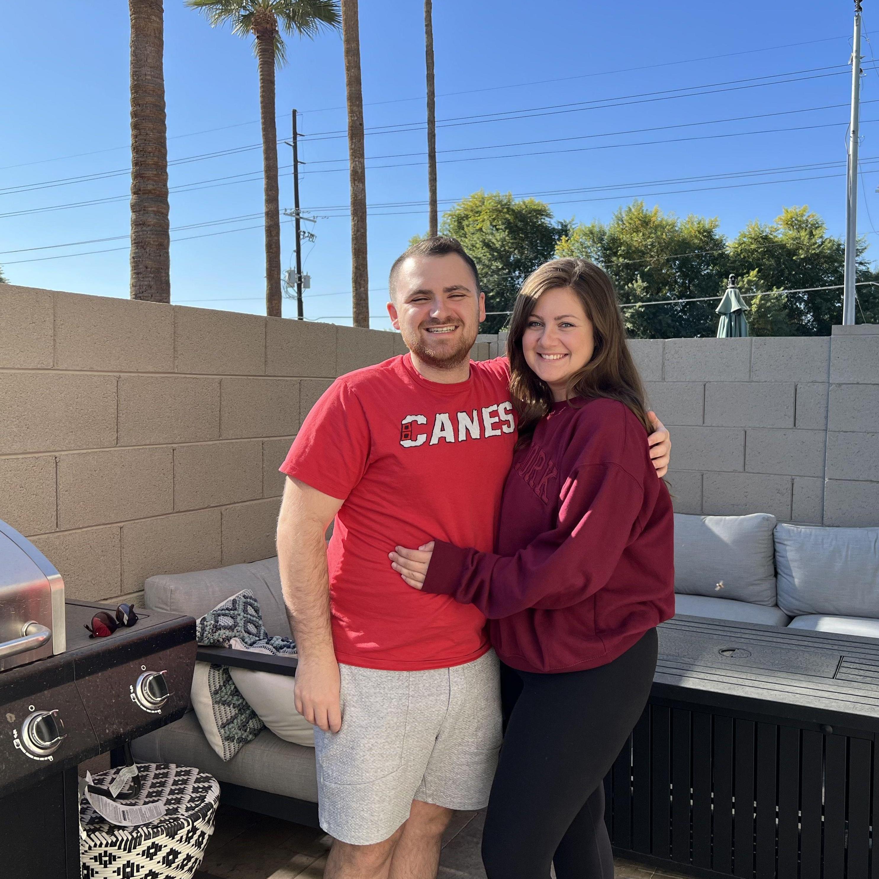 December 2021: First home together in Phoenix ft. the grill Darth used twice